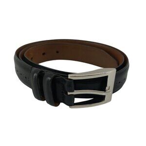 Allen Edmonds Black Calfskin Leather Belt Sz 95-38 USA Preppy